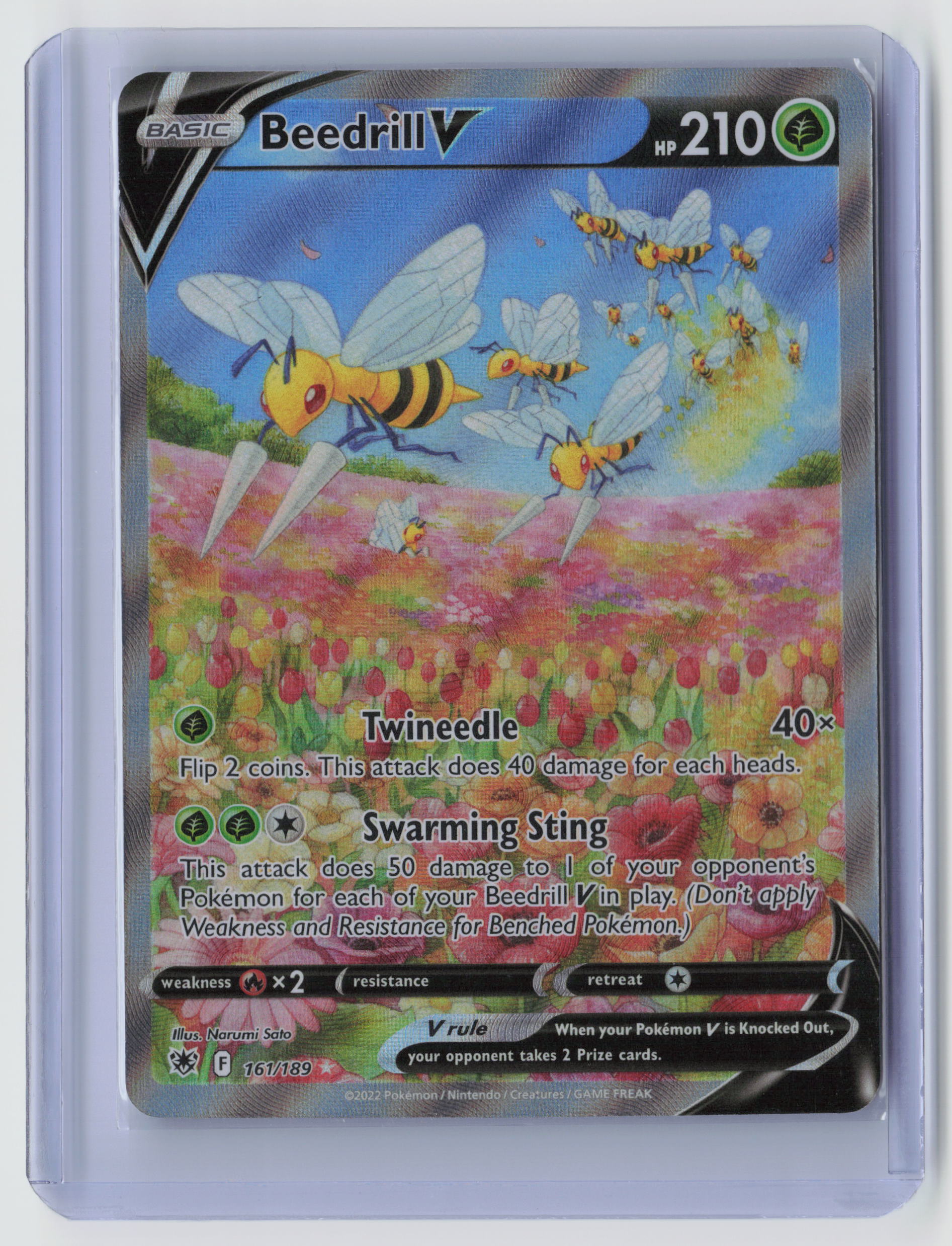 Beedrill V (Alternate Full Art) Ultra Rare SWSH10: Astral Radiance 161/189 NM