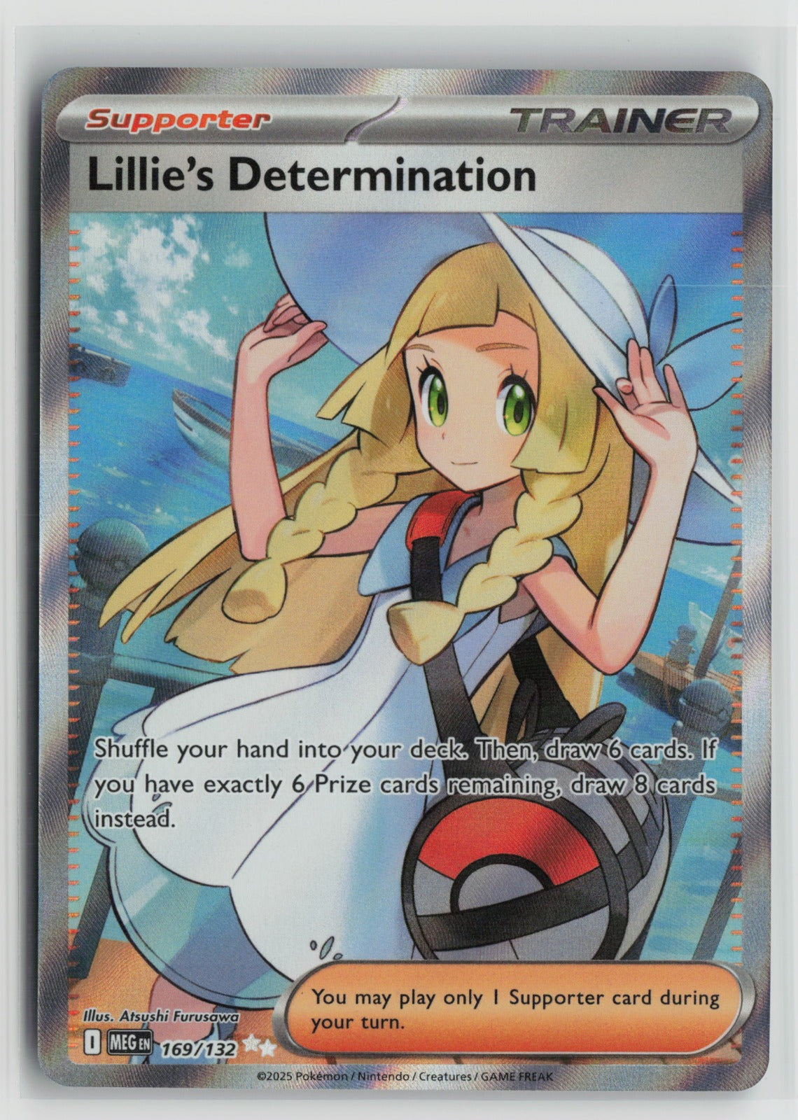 Lillie's Determination - Ultra Rare Holo MEG 169/132 NM