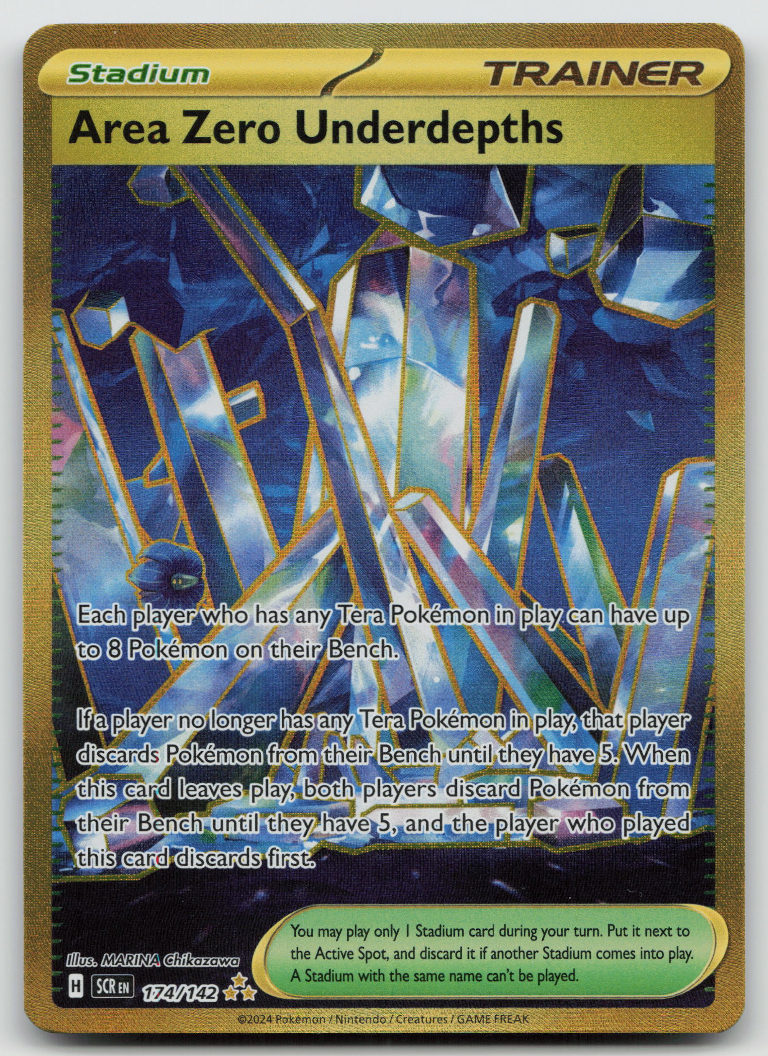 Area Zero Underdepths Hyper Rare Holofoil SCR 174/142 NM