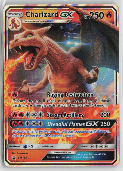 Charizard GX - Promo Holo SMP SM195 NM