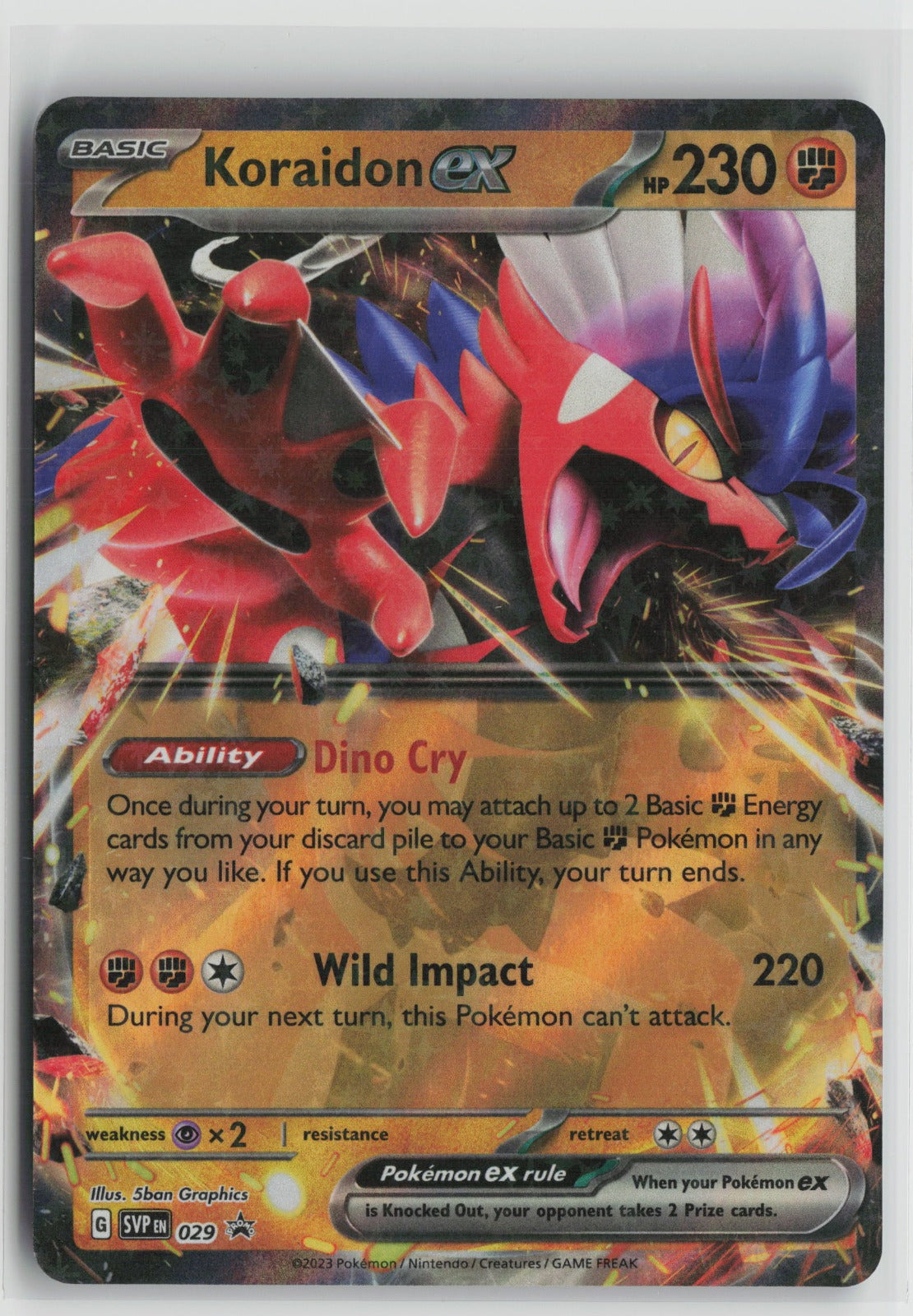 Koraidon ex - Promo Holo SVP 029 NM