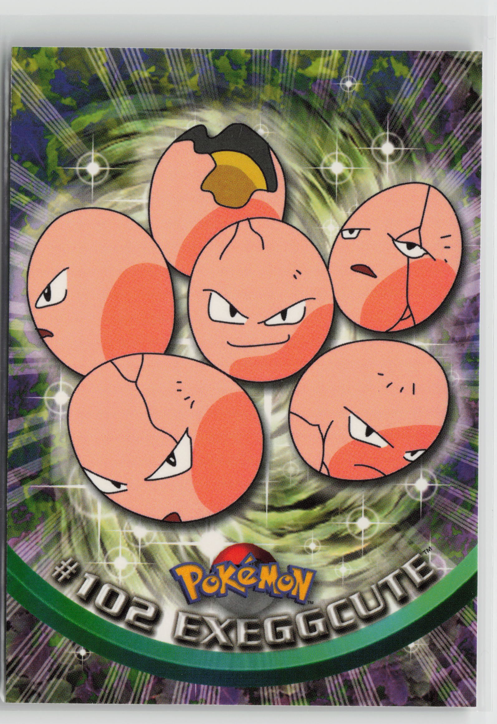 Exeggcute #102 Topps TV Animation Series 1999 Non-Holo NM