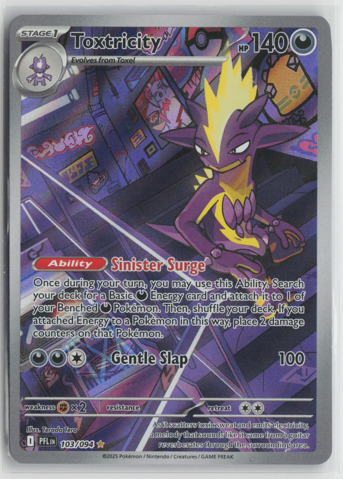 Toxtricity - Illustration Rare Holo PFL 103/094 NM