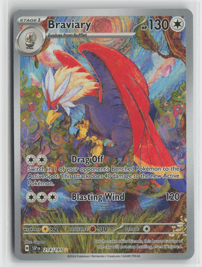 Braviary Illustration Rare Holo SSP 214/191 NM