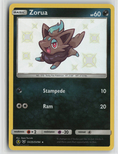 Zorua Shiny Holo Rare HIF:SV SV25/SV94 NM