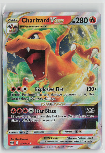 Charizard VSTAR Ultra Rare Holo SWSH09 018/172 NM