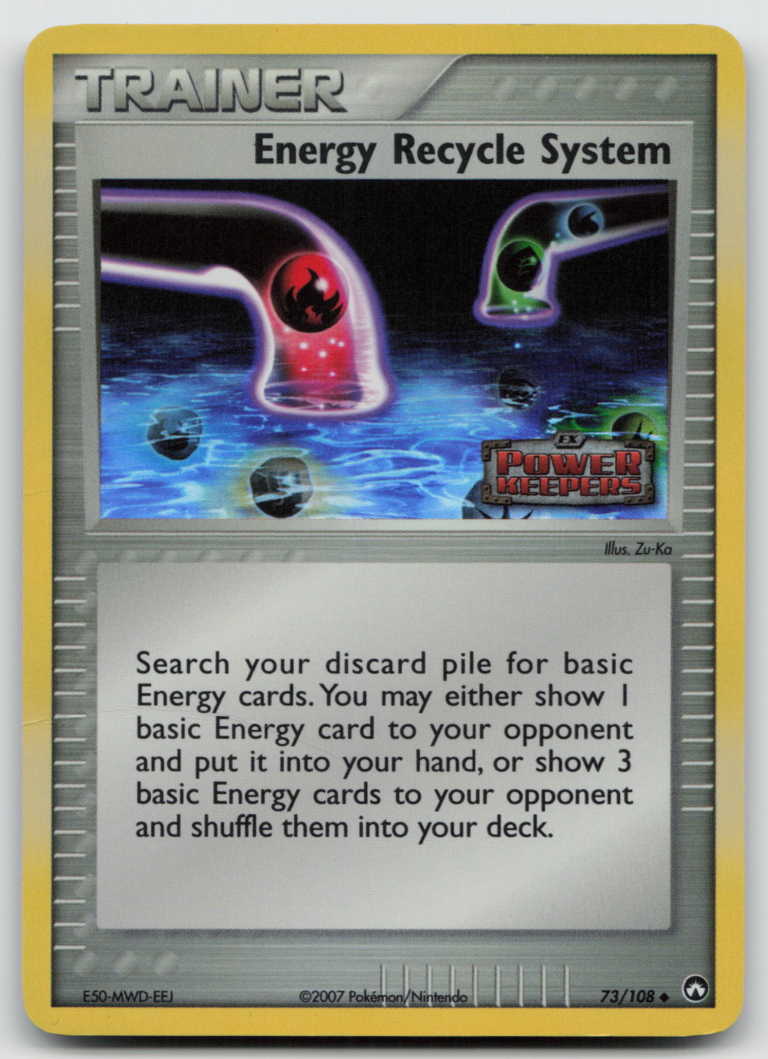 Energy Recycle System Uncommon Reverse Holo PK 73/108 DMG