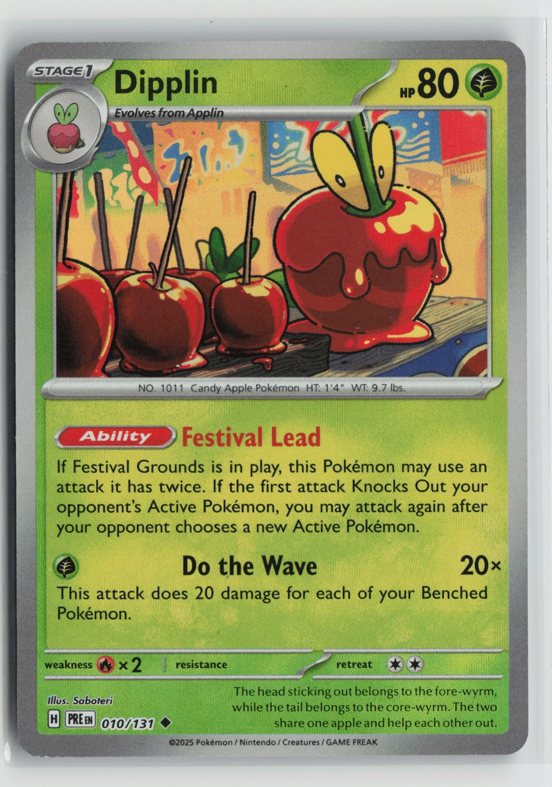 Dipplin (Poke Ball Pattern) Uncommon Holo PRE 010/131 NM