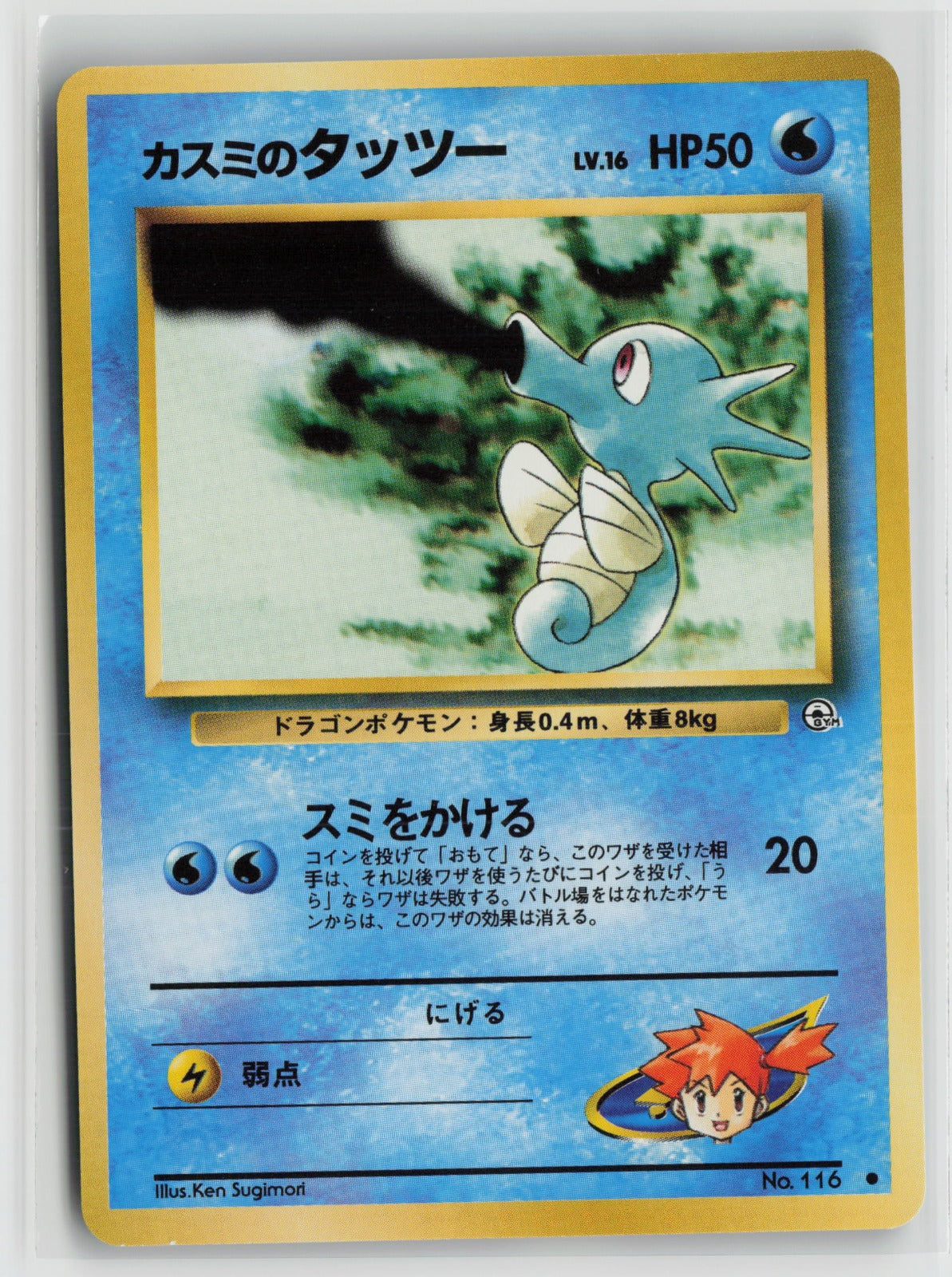 Misty's Horsea (Lv.16) Common NM