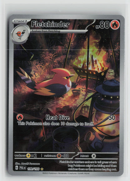 Fletchinder - Illustration Rare Holo PAL 199/193 NM