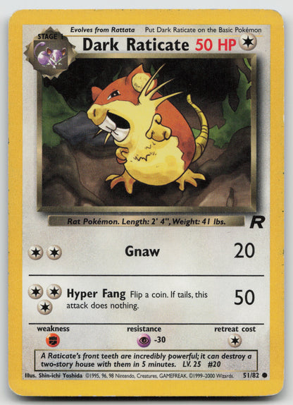Dark Raticate Common Unlimited TR 51/82 MP
