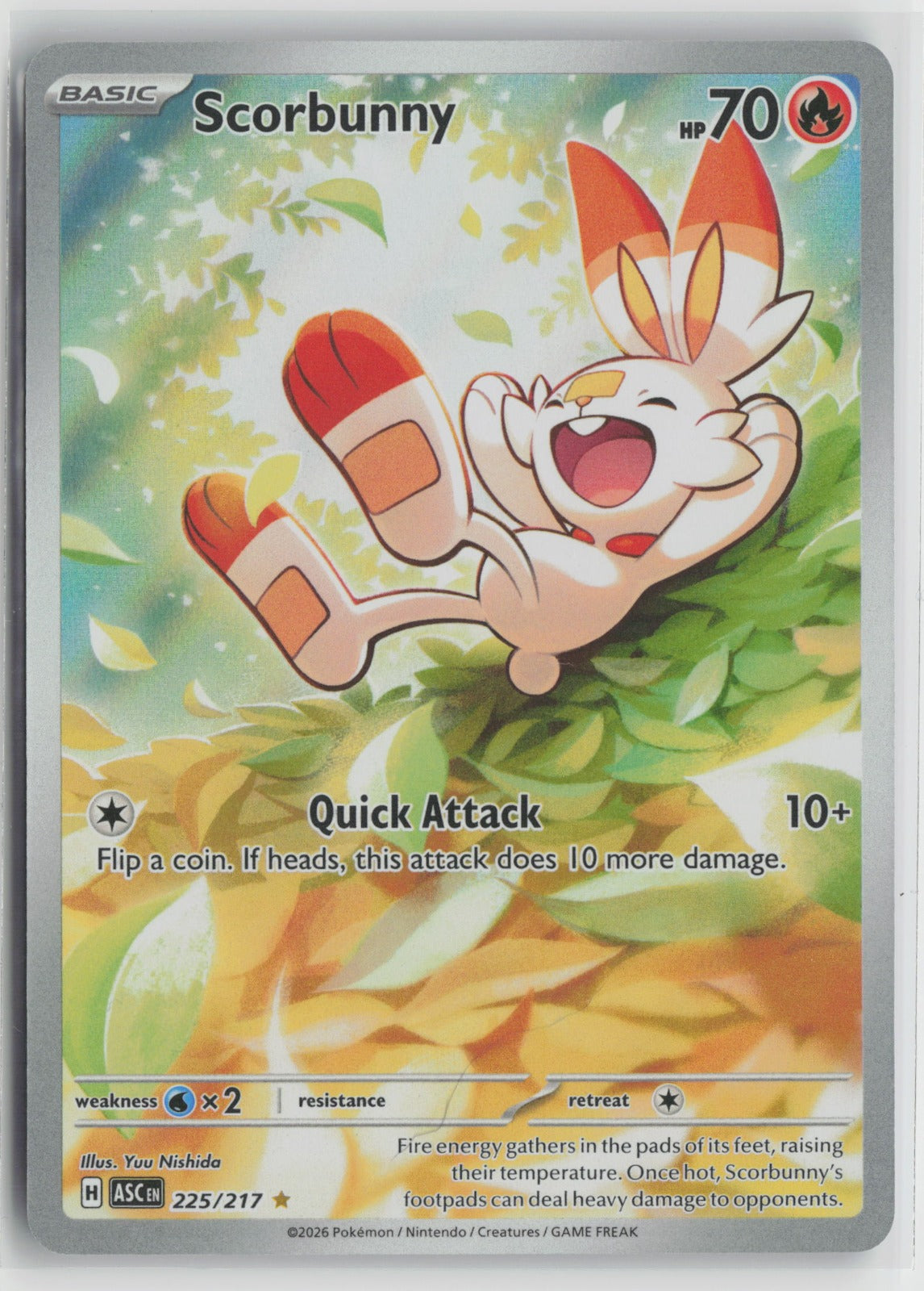 Scorbunny - Illustration Rare Holo ASC 225/217 NM