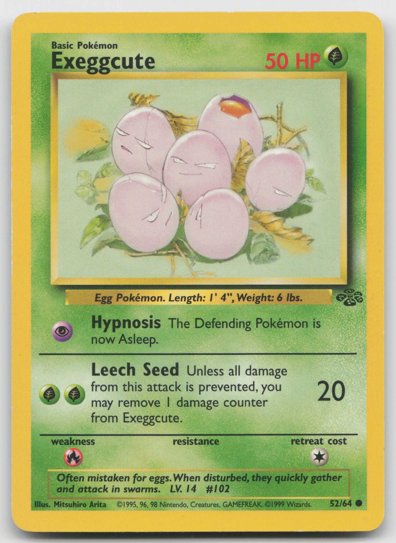 Exeggcute Common Unlimited JU 52/64 LP
