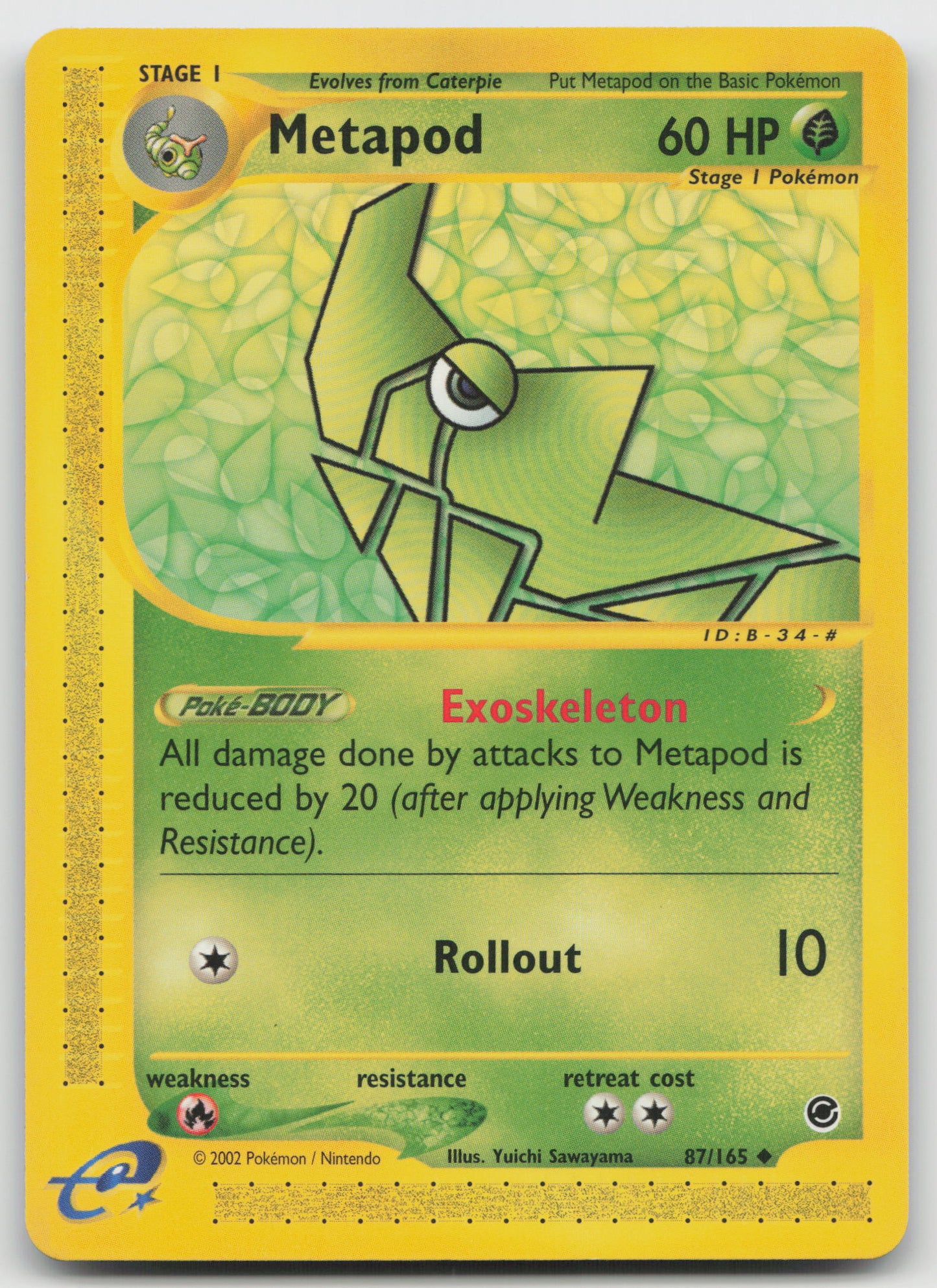 Metapod Uncommon Normal EX 087/165 LP