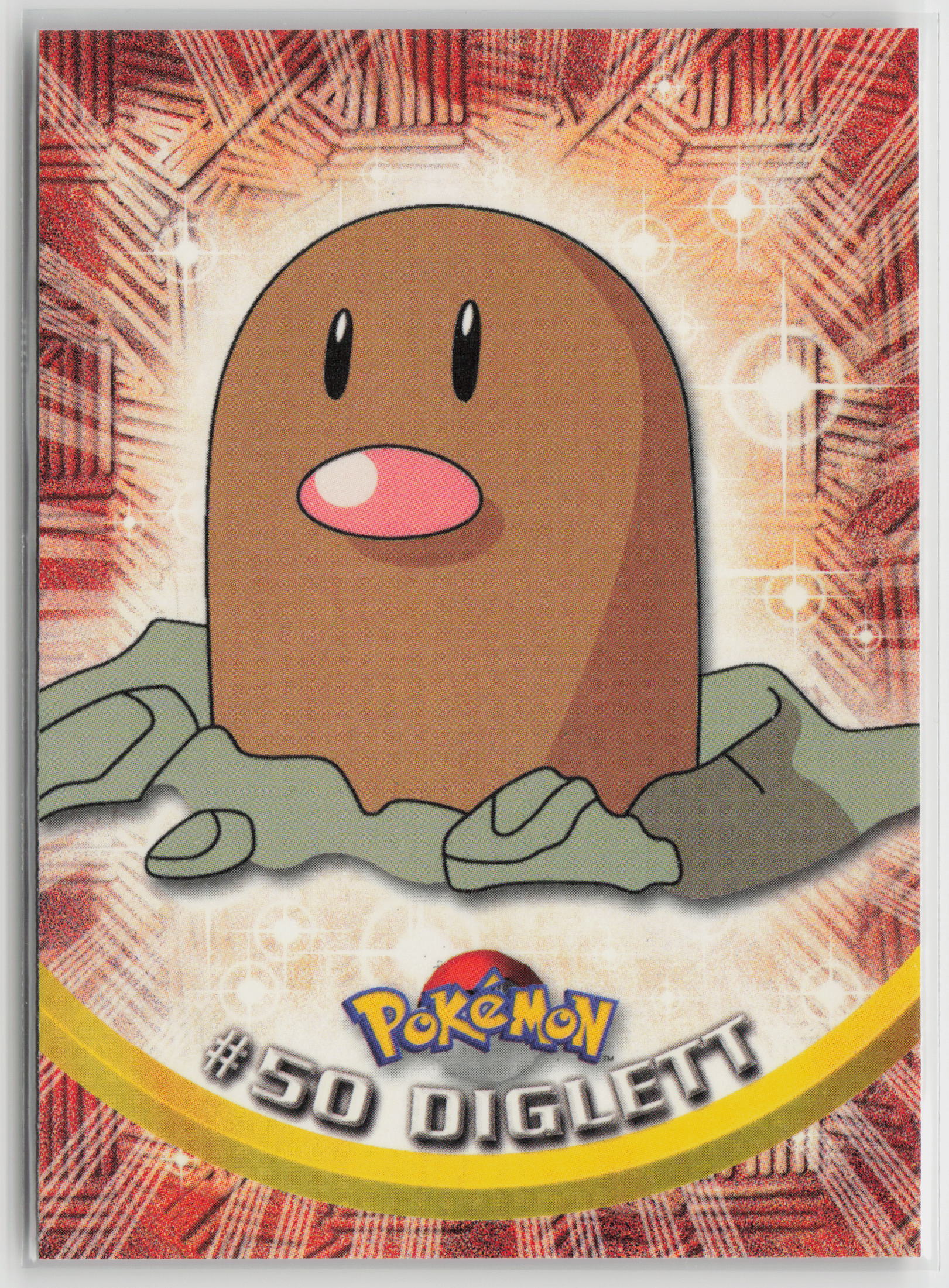 Digglett #50 Topps TV Animation Series 1999 Non-Holo LP