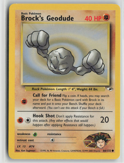 Brock's Geodude (66) Common Unlimited G1 066/132 NM