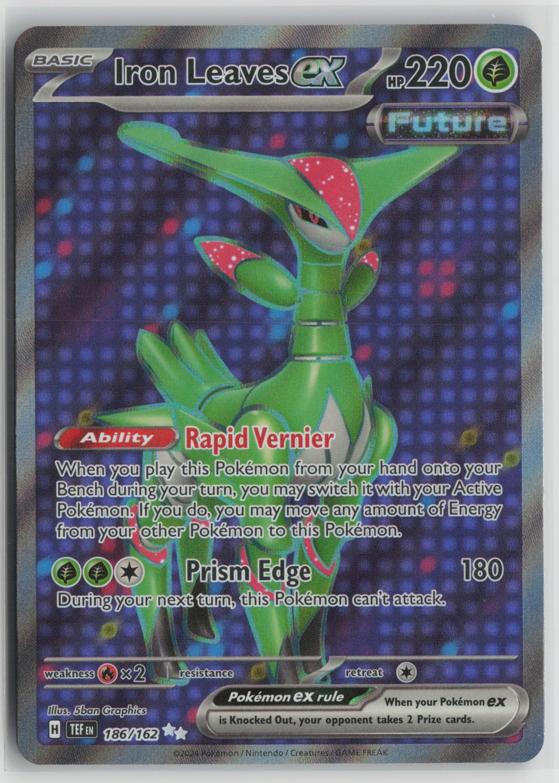 Iron Leaves ex - Ultra Rare Holo TEF 186/162 NM