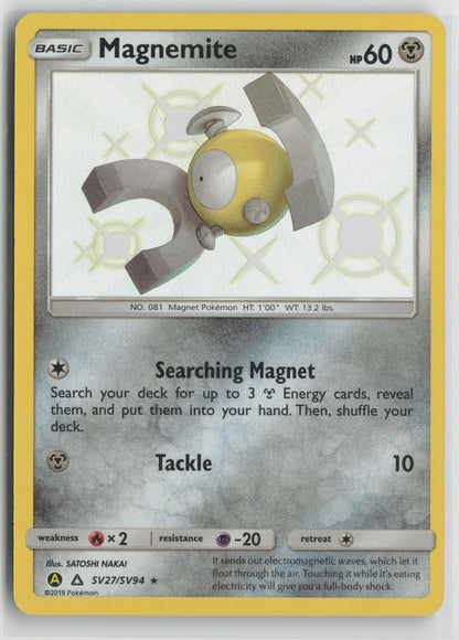 Magnemite Shiny Holo Rare Holo HIF:SV SV27/SV94 NM