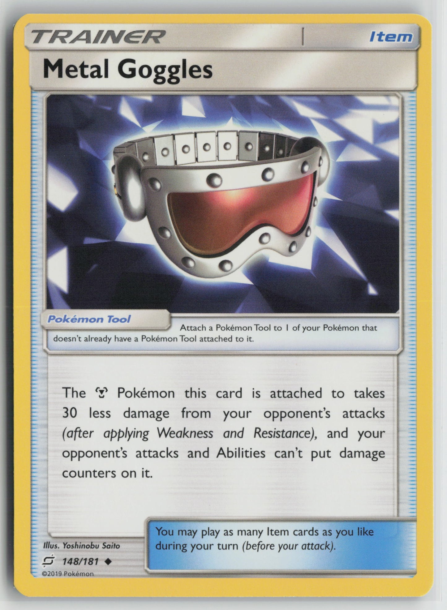 Metal Goggles Uncommon SM - Team Up 148/181 NM