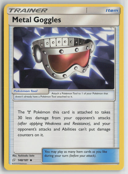 Metal Goggles Uncommon SM - Team Up 148/181 NM