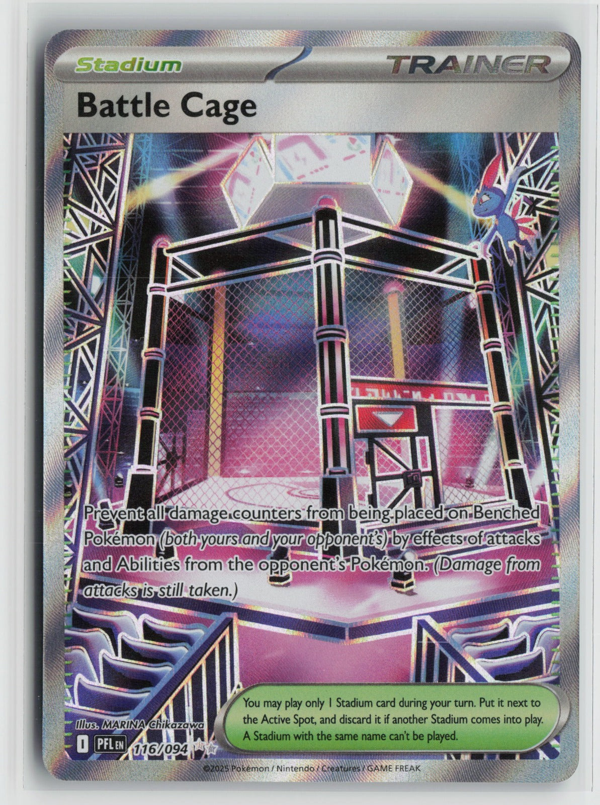Battle Cage - Ultra Rare Holo PFL 116/094 NM