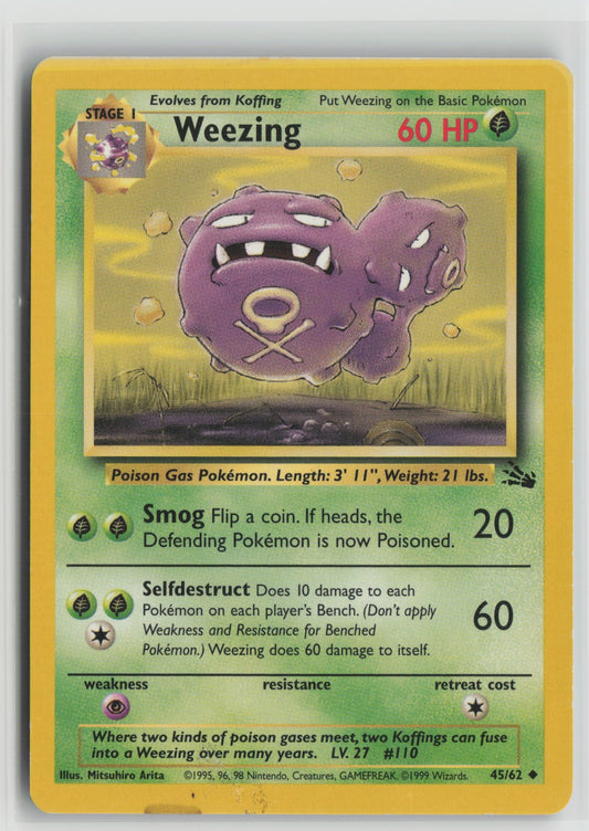 Weezing Uncommon Unlimited FO 45/62 MP