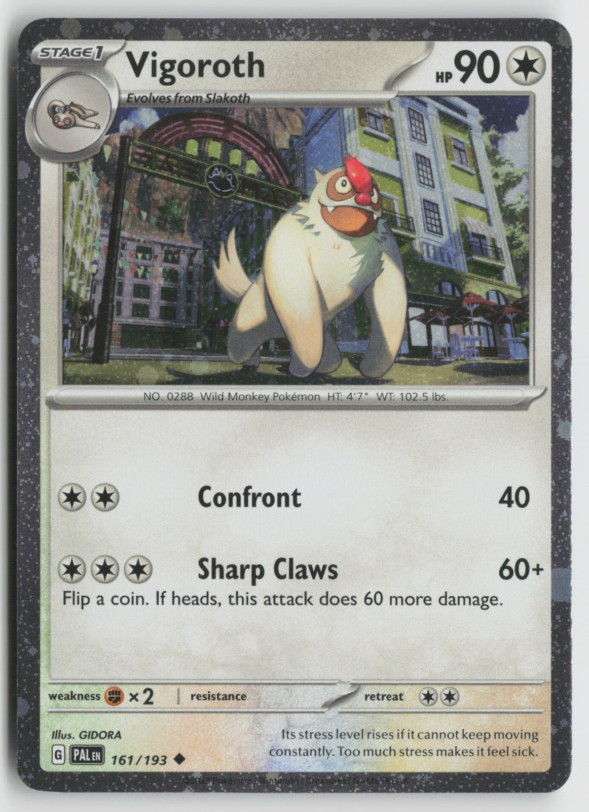 Vigoroth (Cosmos Holo) Uncommon Holo MCAP 161/193 NM