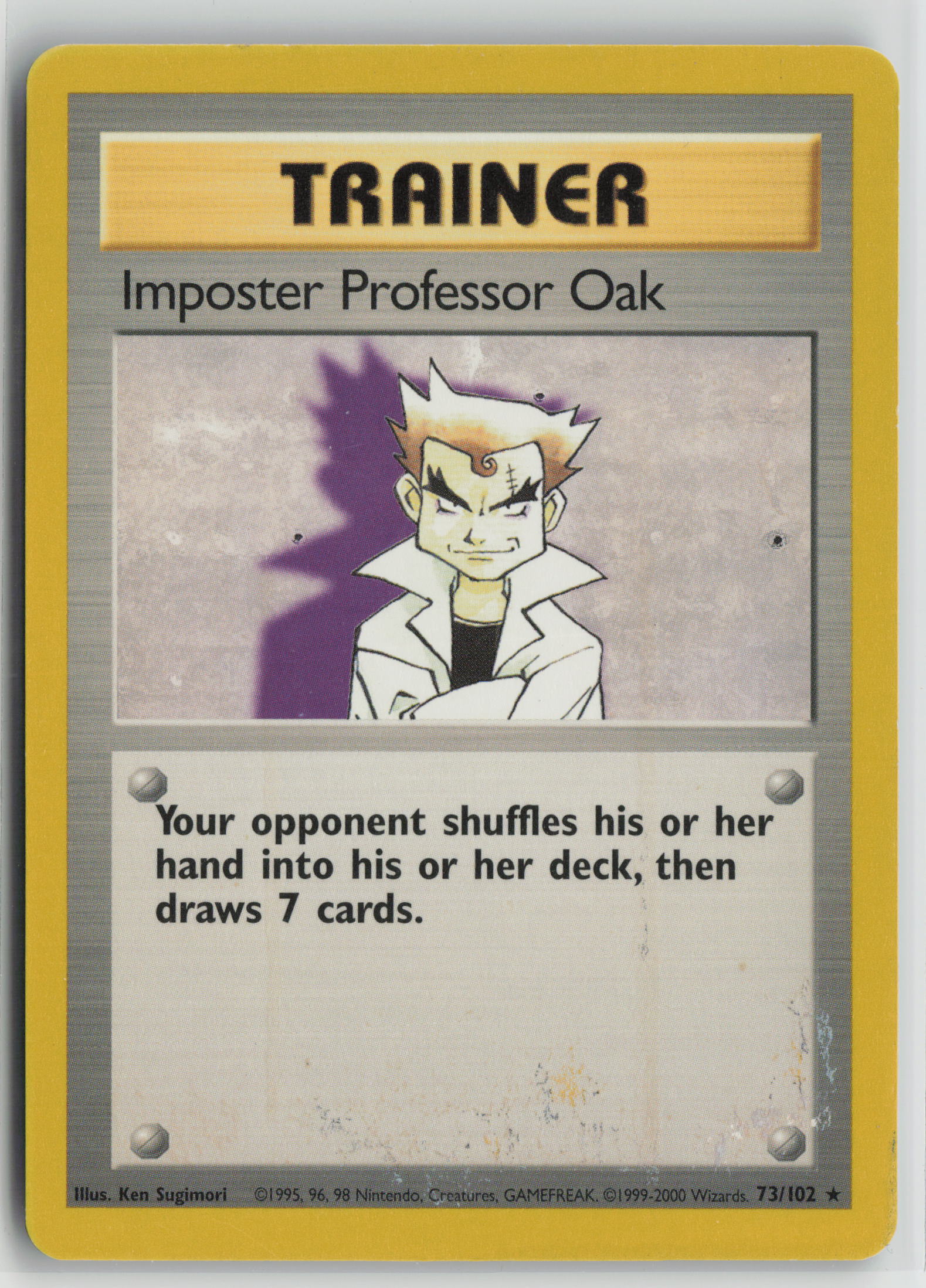 Imposter Professor Oak Rare Base Set 073/102 HP