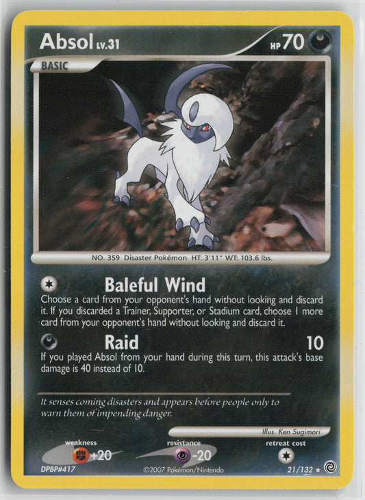 Absol Rare Secret Wonders 21/132 NM