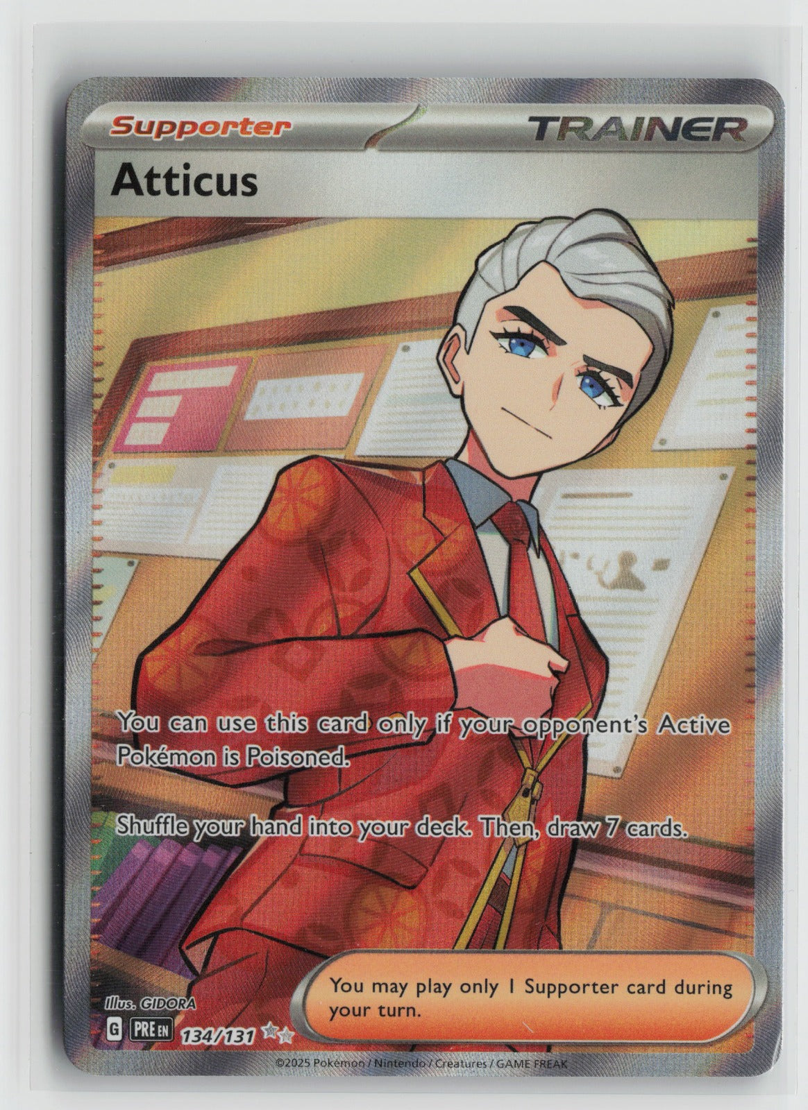 Atticus - Ultra Rare Holo PRE 134/131 NM