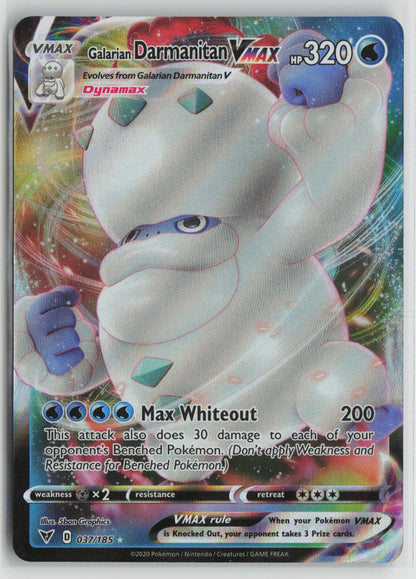 Galarian Darmanitan VMAX Ultra Rare Holo SWSH04 037/185 NM