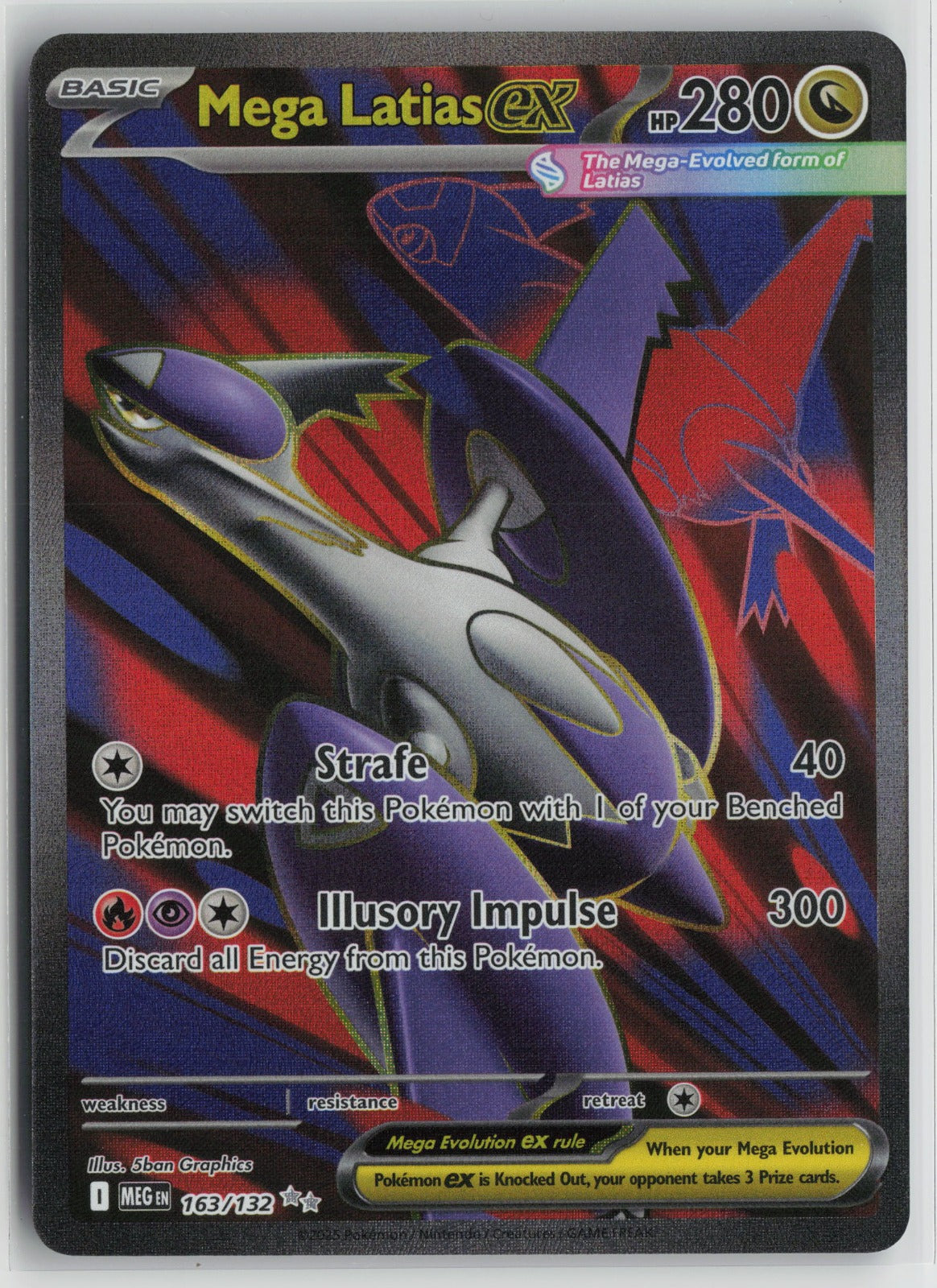 Mega Latias ex - Ultra Rare Holo MEG 163/132 NM
