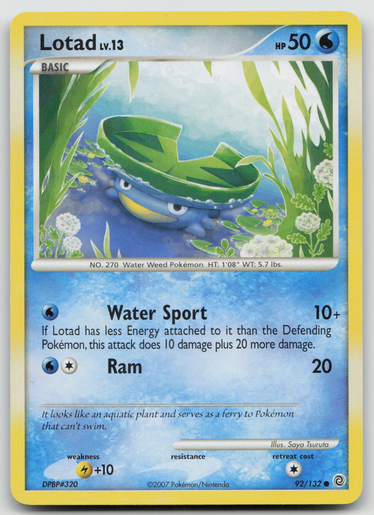 Lotad Common Normal SW 92/132 NM