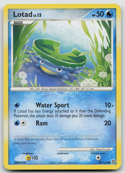 Lotad Common Normal SW 92/132 NM