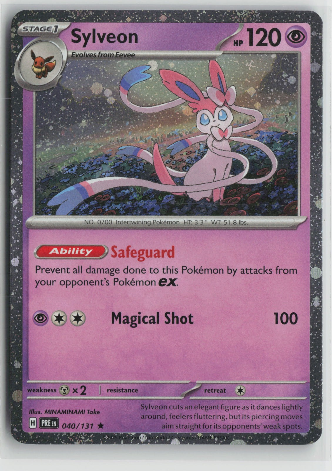 Sylveon - (Cosmos Holo) Rare Holo MCAP 040/131 NM