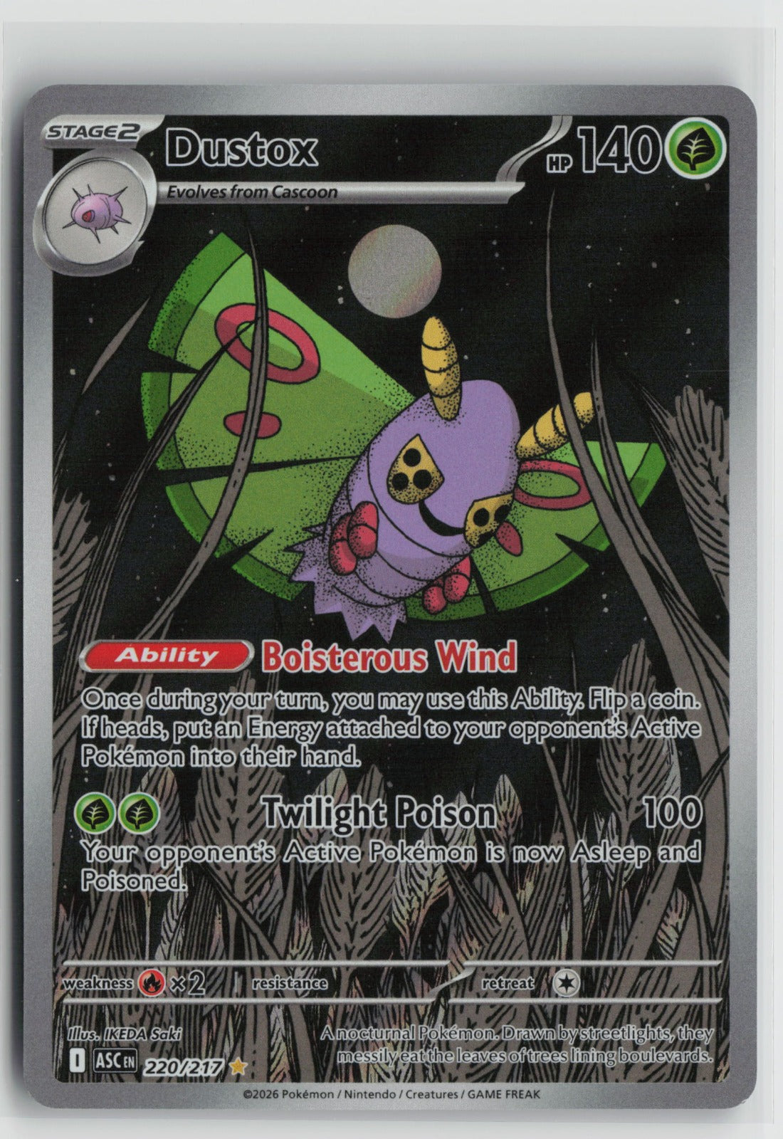 Dustox Illustration Rare Holo ASC 220/217 NM