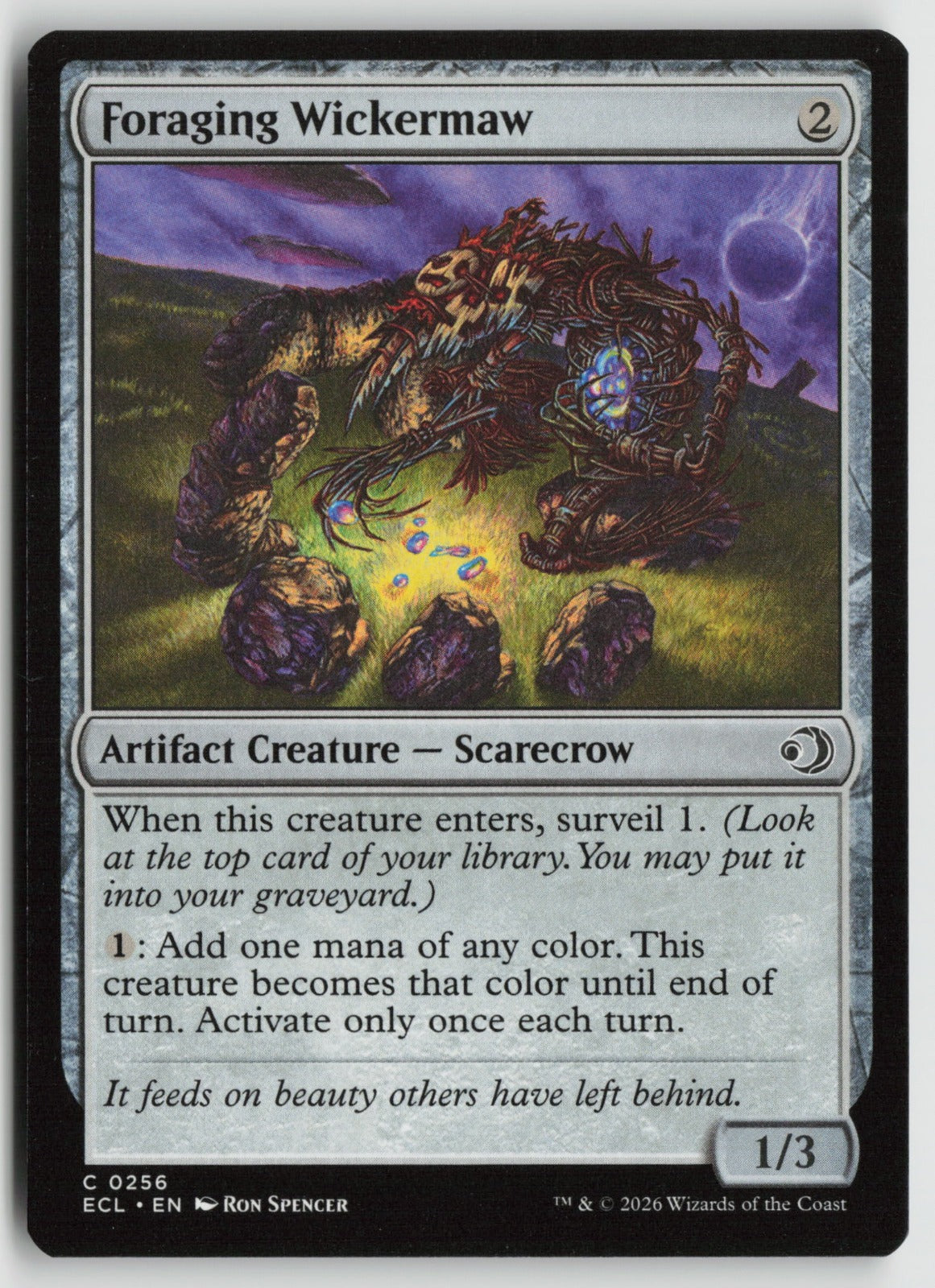 Foraging Wickermaw C ECL 256 NM