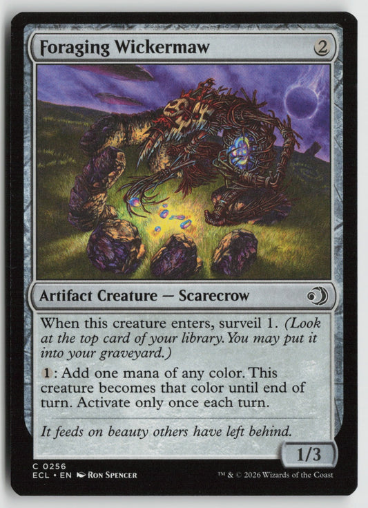 Foraging Wickermaw C ECL 256 NM