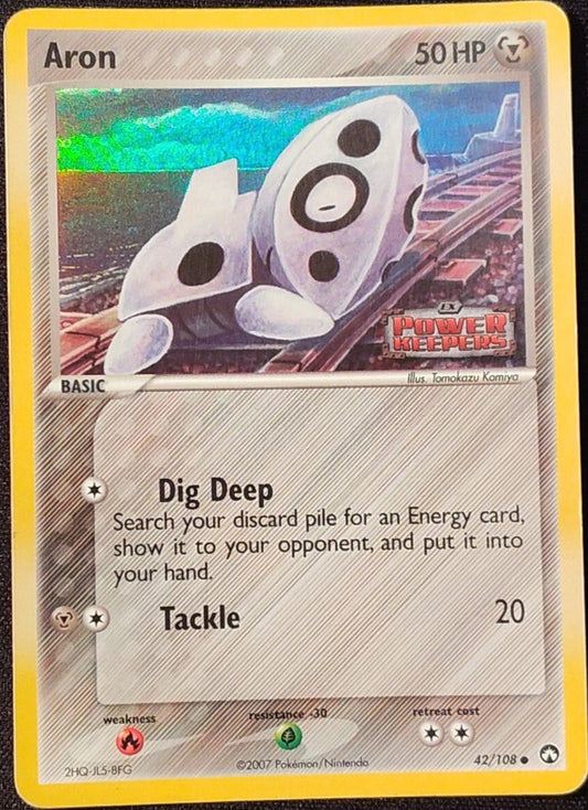 Aron - Power Keepers #42/108 (STAMPED REVERSE HALO)