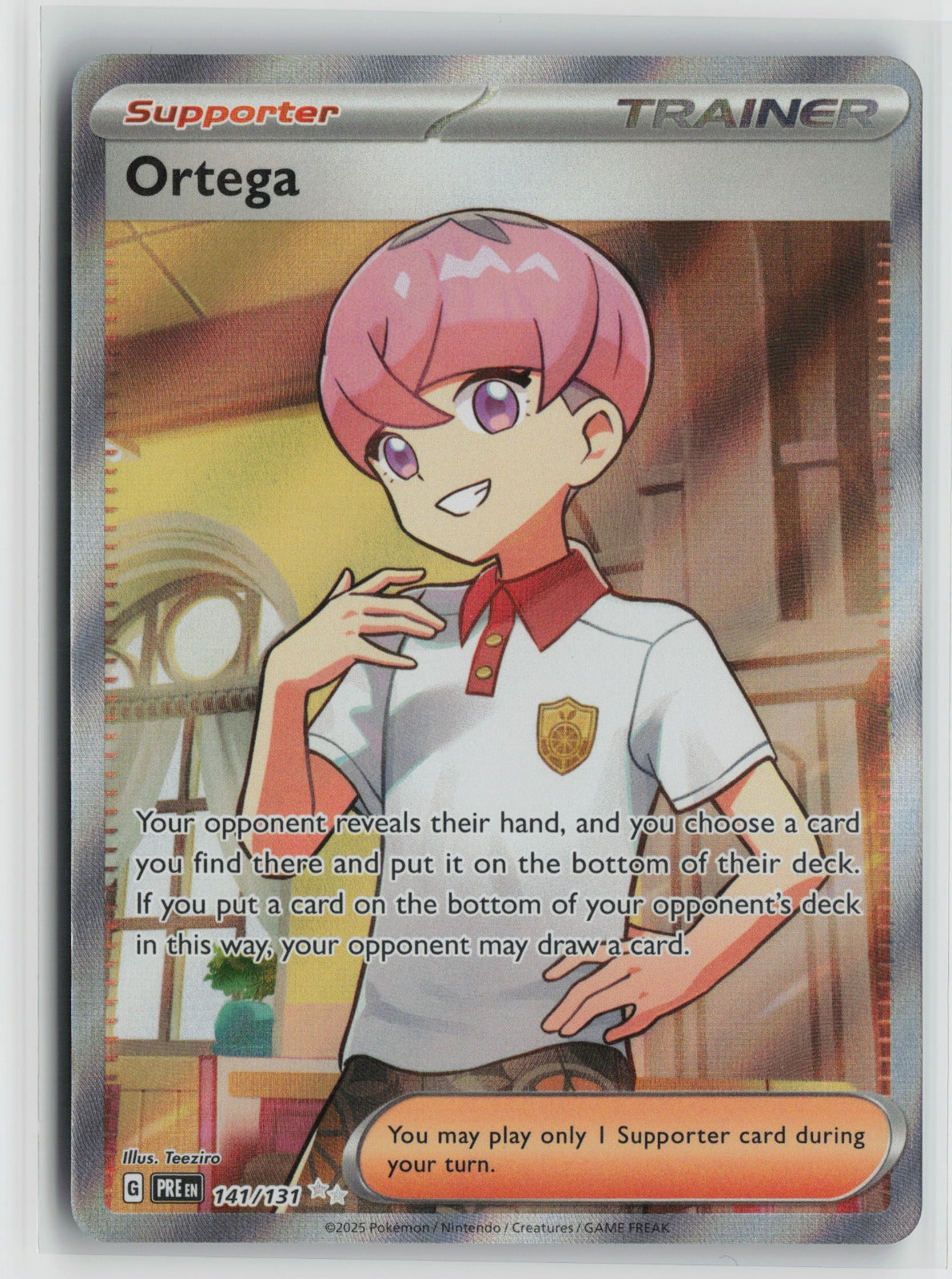 Ortega Ultra Rare Holo PRE 141/131 NM