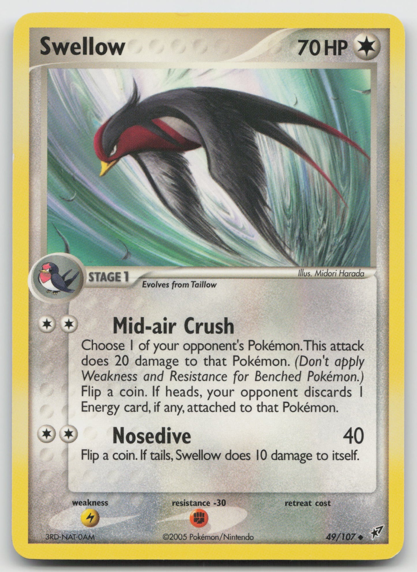 Swellow Uncommon Normal DX 49/107 LP