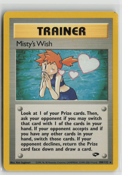 Misty's Wish Rare Gym Challenge 108/132 HP