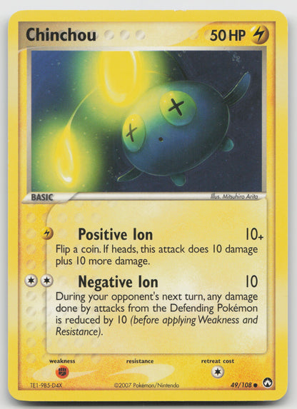 Chinchou Common Normal PK 49/108 LP