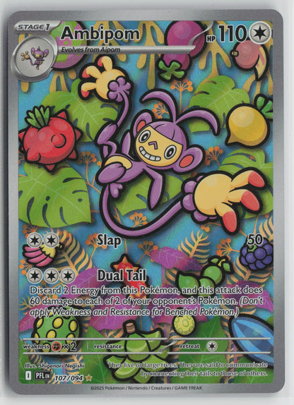 Ambipom - Illustration Rare Holo PFL 107/094 NM