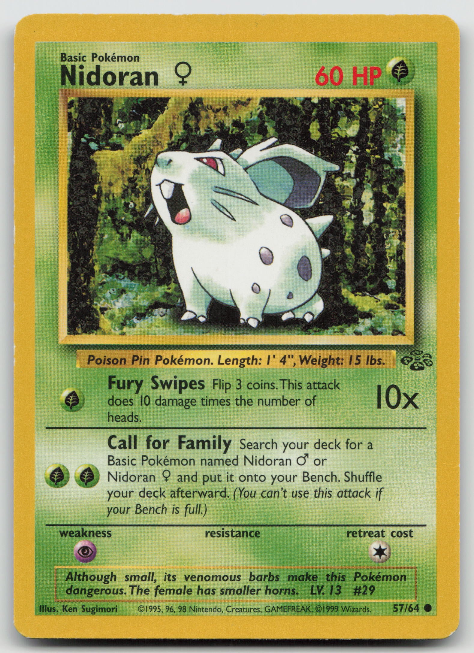 Nidoran F Common Unlimited JU 57/64 MP