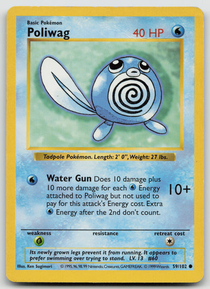 Poliwag Common Normal BS 059/102 DMG