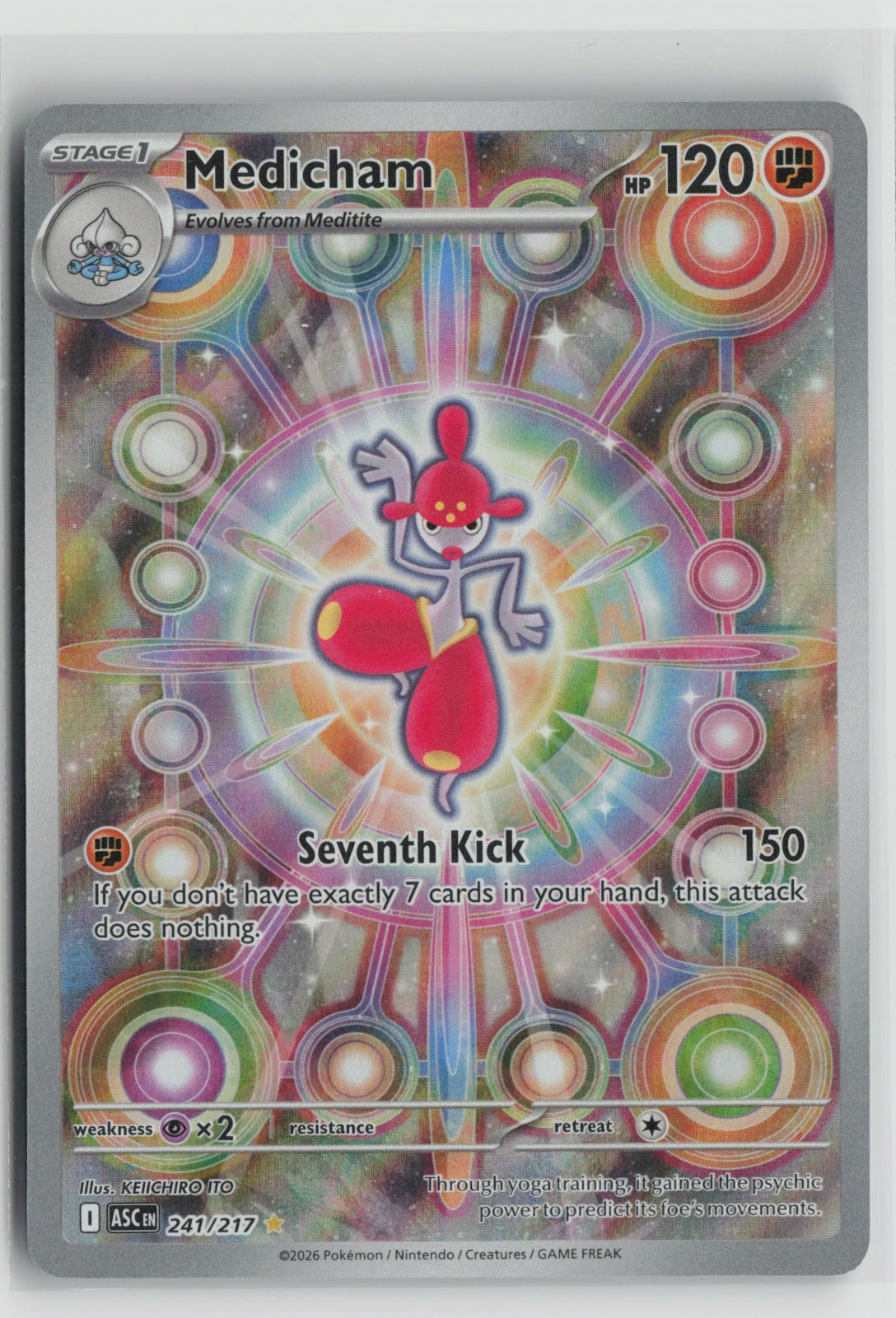 Medicham - Illustration Rare Holo ASC 241/217 NM