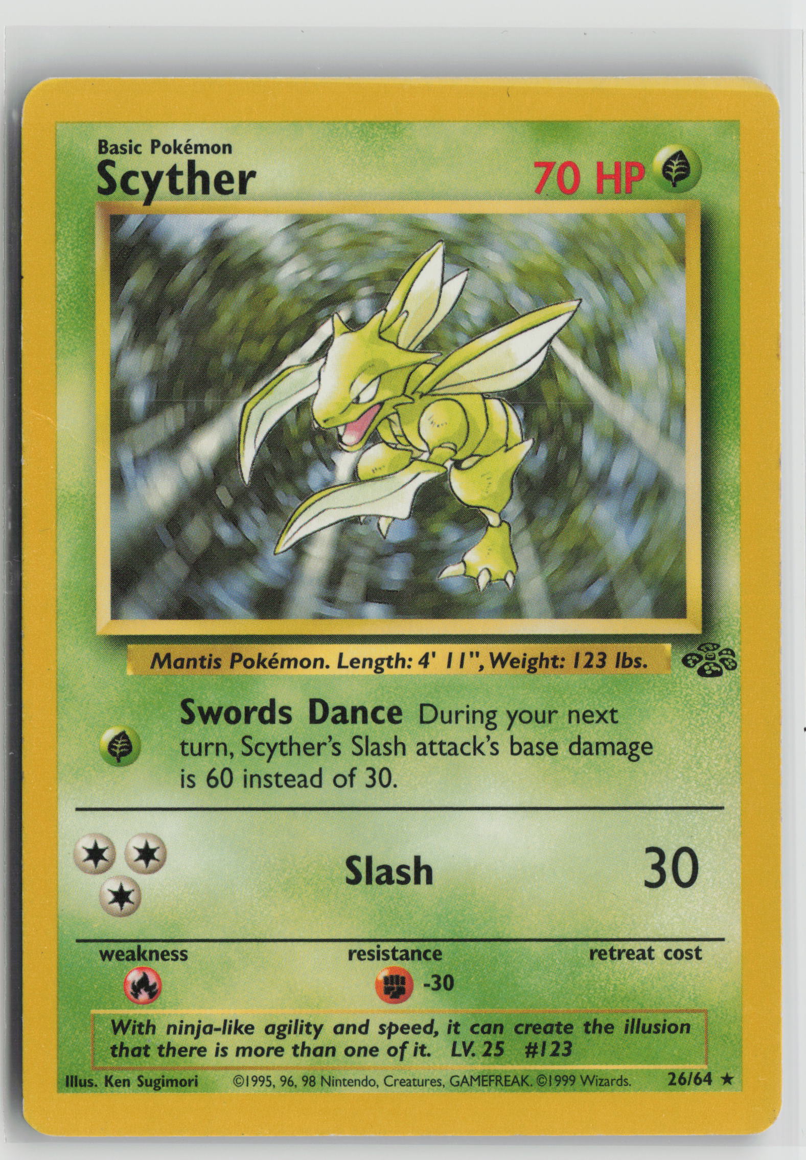 Scyther (26) Rare Jungle 26/64 HP