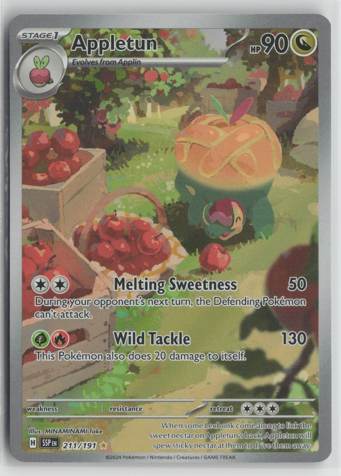 Appletun Illustration Rare Holo SSP 211/191 NM