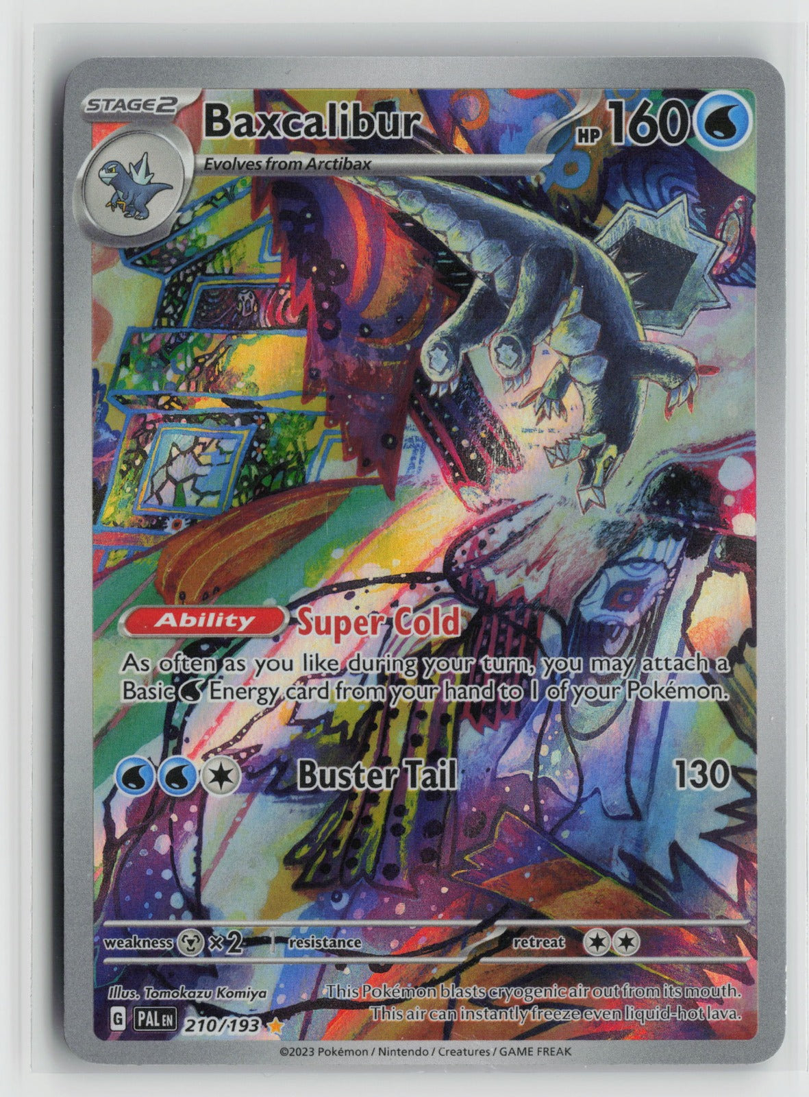 Baxcalibur - Illustration Rare Holo PAL 210/193 NM